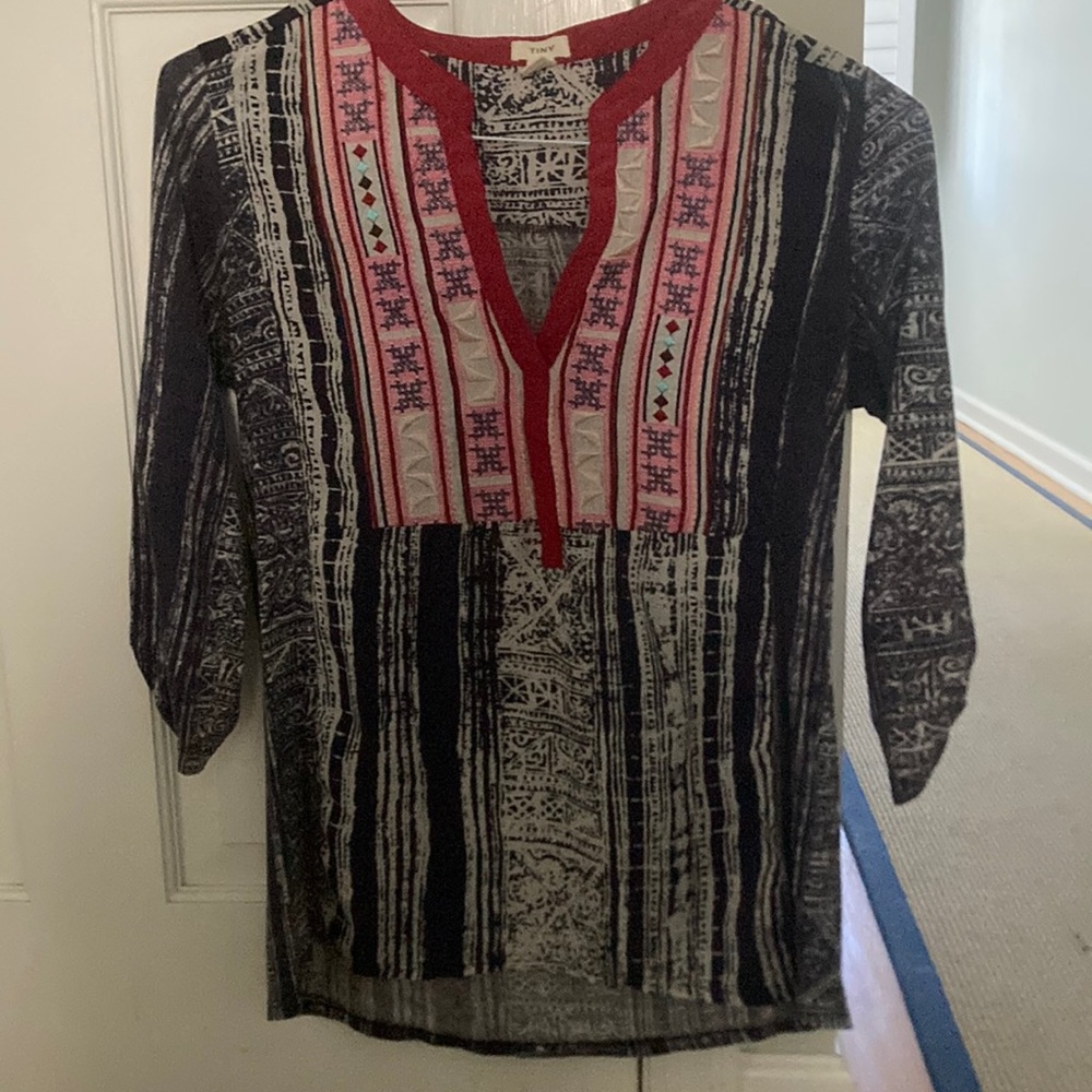 Anthropologie Tiny Ashbury boho embroidered top small